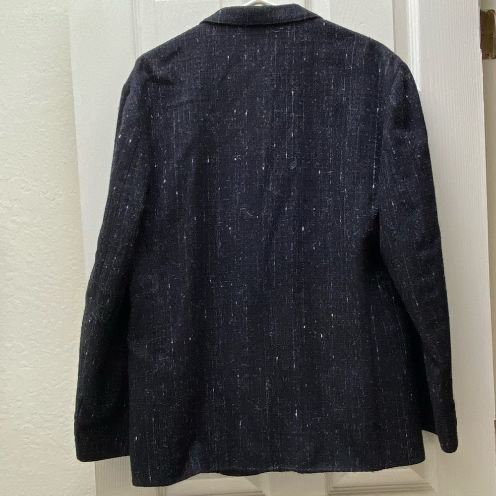 COTLER | Vintage Sports Coat Charcoal Gray Wool Blend Jacket Size 40 - Picture 4 of 11